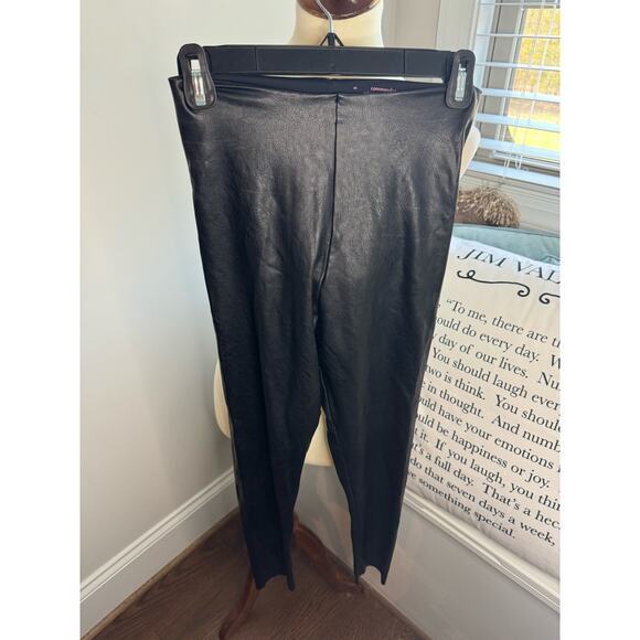 Commando Faux Leather Black Leggings Size Medium - Picture 1 of 4